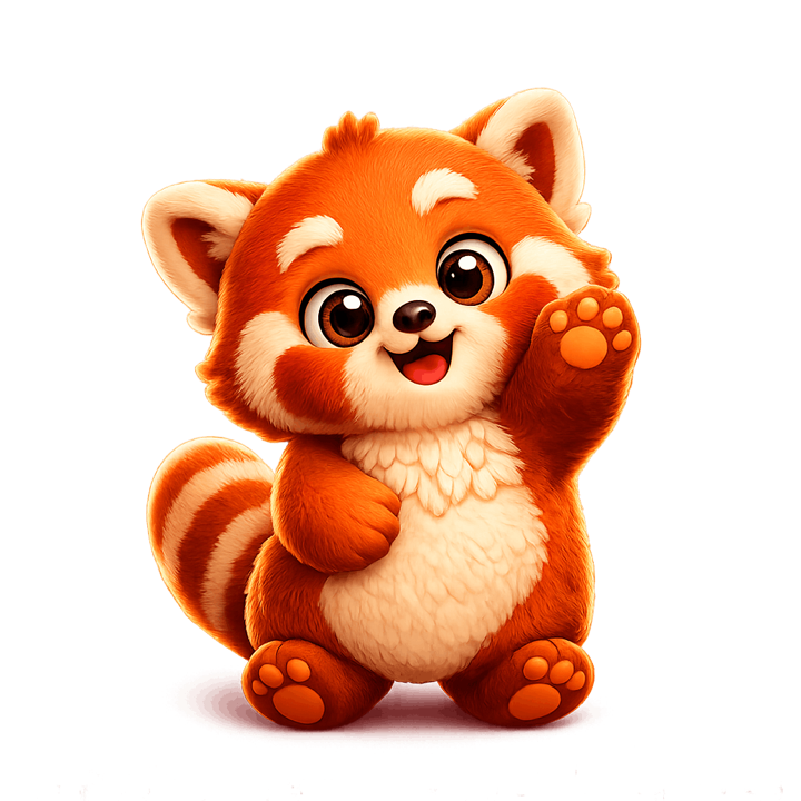 JOL friendly panda mascot